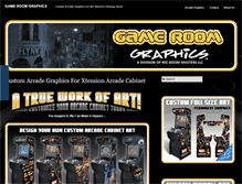 Tablet Screenshot of gameroomgraphics.com